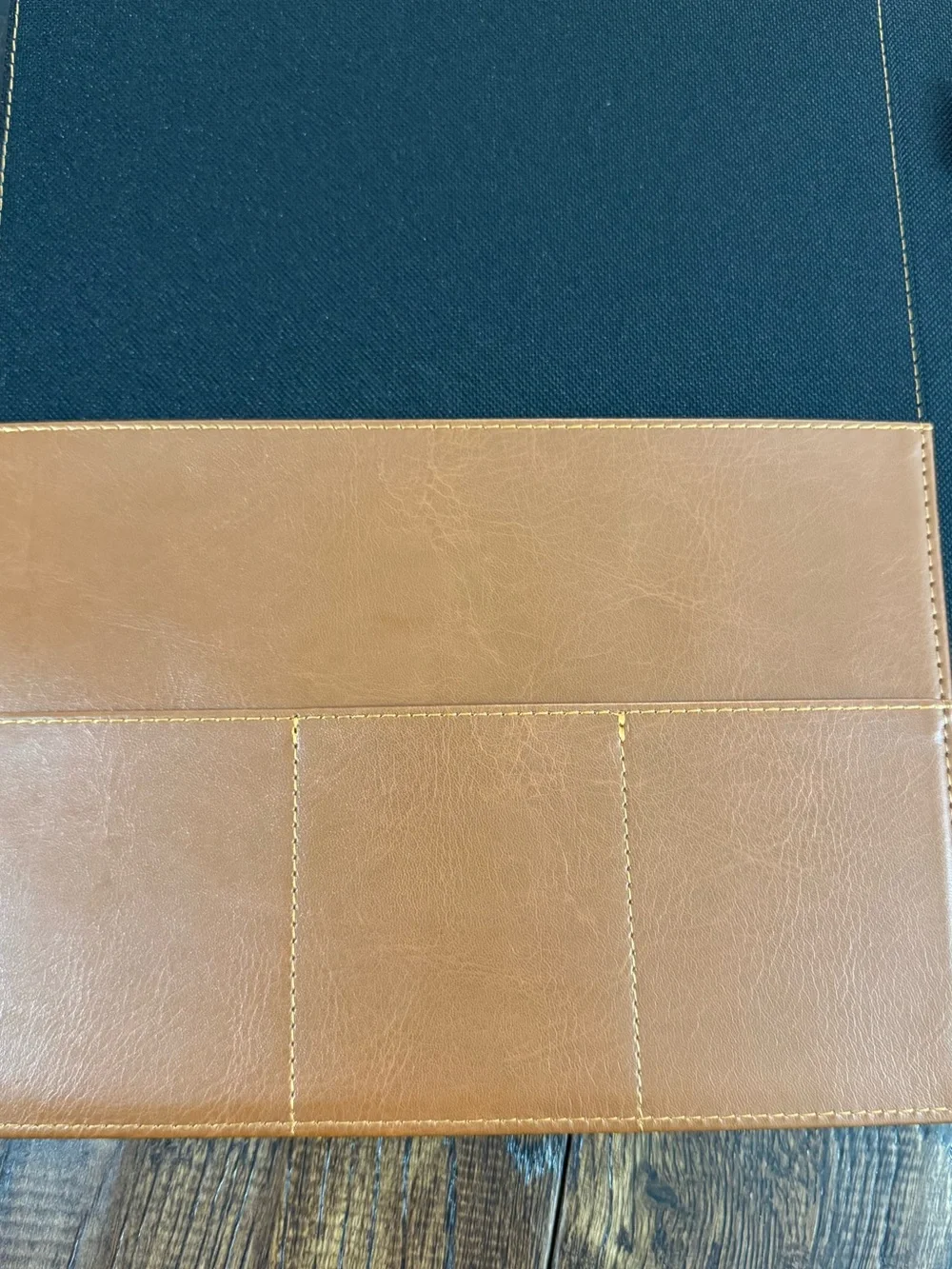 Eccolo Leather Tablet Folio in Cognac Brown